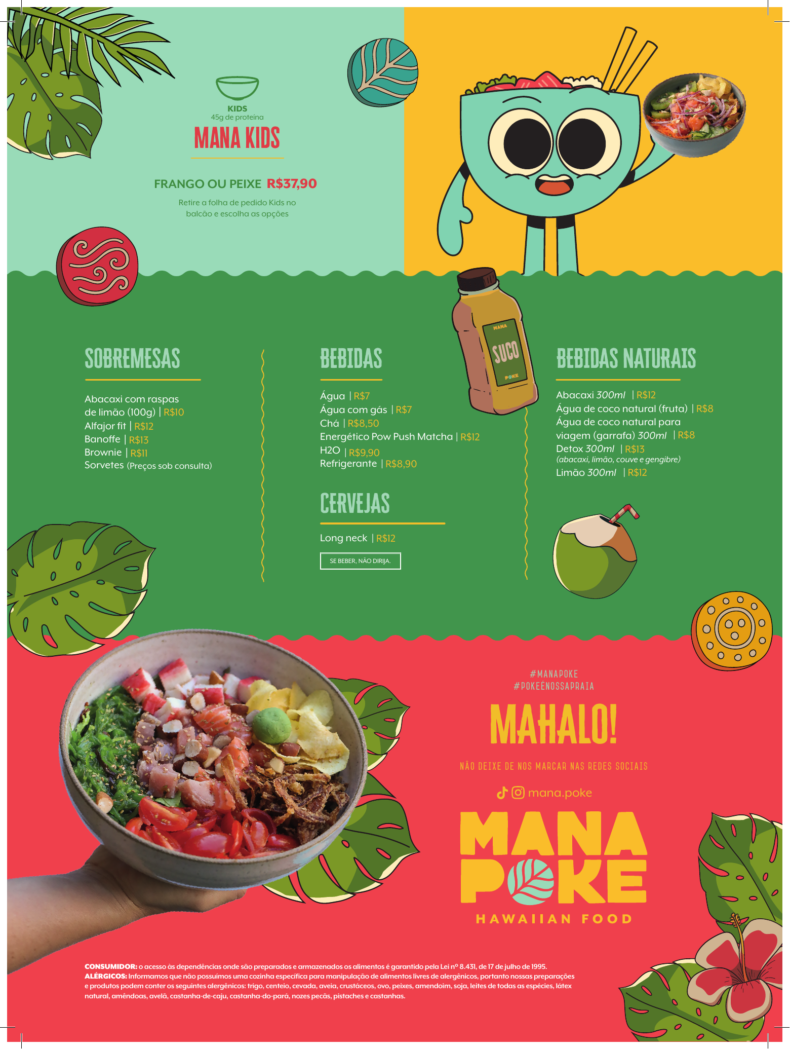 Cardápio Mana Poke Maceió - página 2